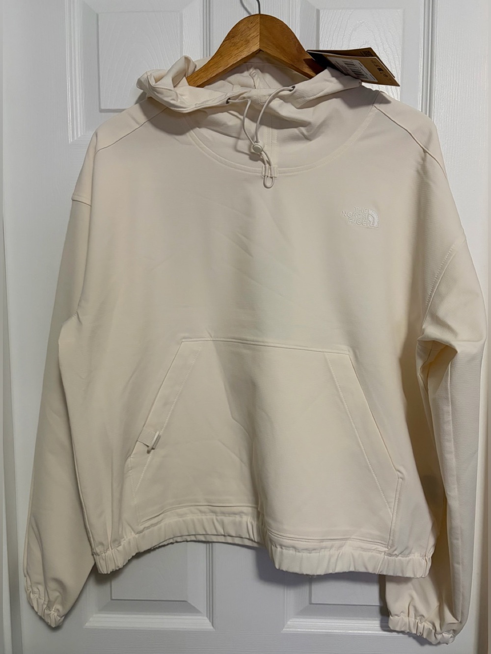 BNWT WOMEN'S THE NORTH FACE WILLOW STRETCH HOODIE WHITE DUNE US EXTRA LARGE (XL)